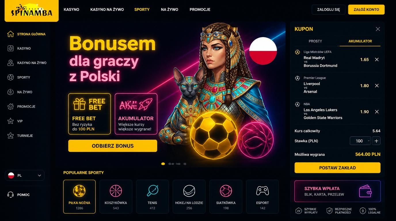 Kupon sportowy z bonusami i akumulatorami dla polskich graczy